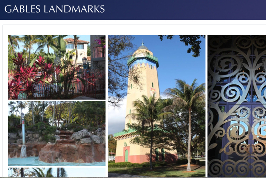 Gables Landmarks front page